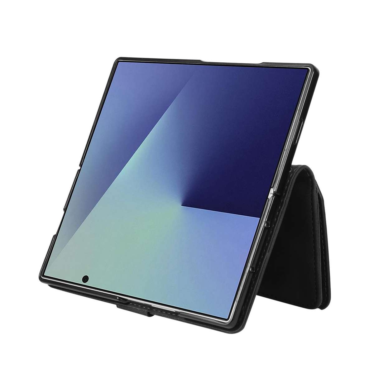 For Samsung Galaxy Z Fold7 5G Multifunctional Frosted Zipper Wallet Leather Phone Case(Black)