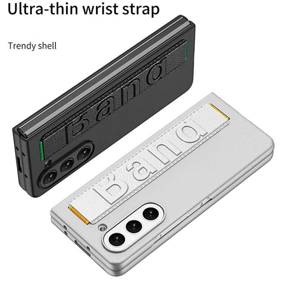 For Samsung Galaxy Z Fold7 5G GKK Ultra-thin Wristband Shockproof Phone Case(Black)