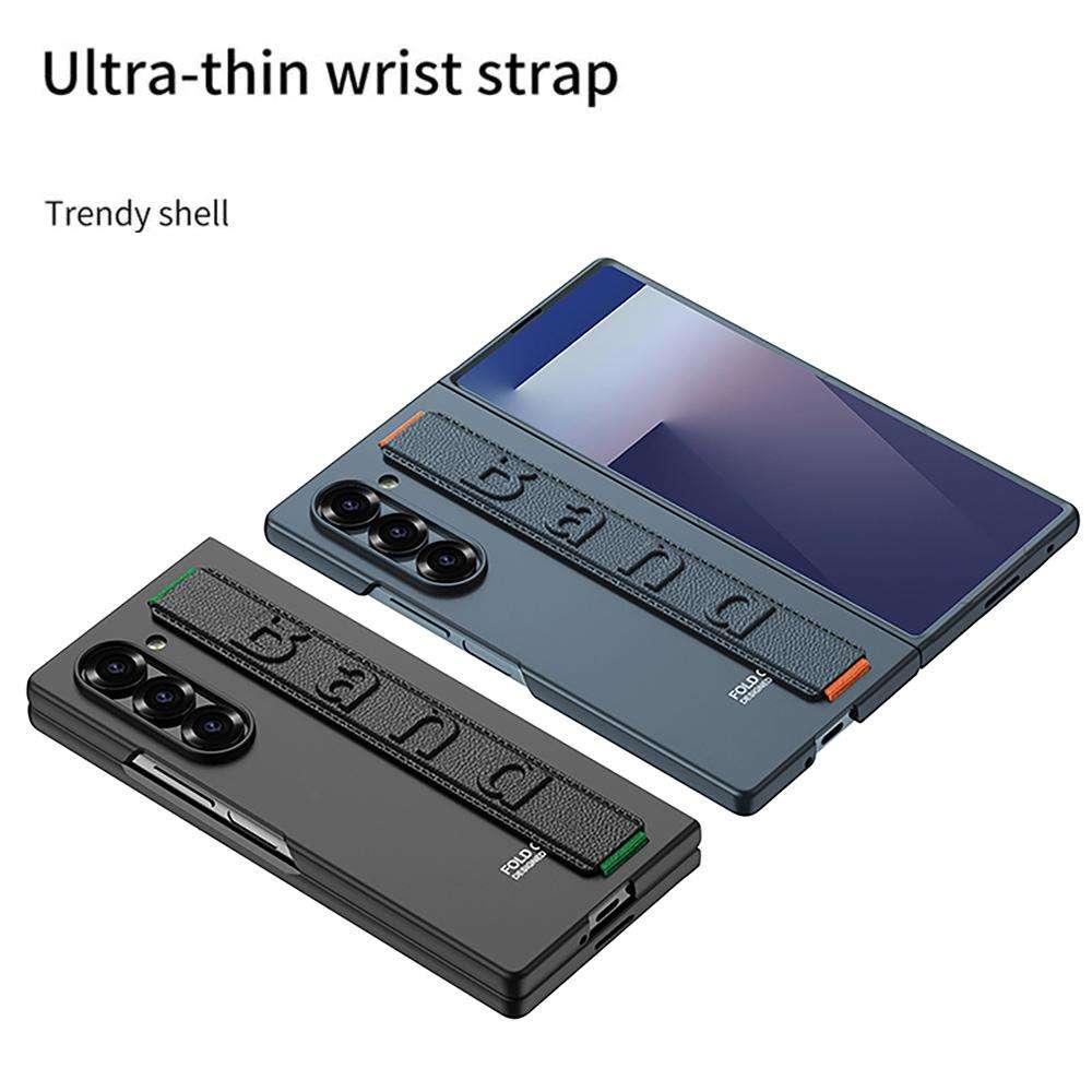For Samsung Galaxy Z Fold7 5G GKK Ultra-thin Wristband Shockproof Phone Case(Green)