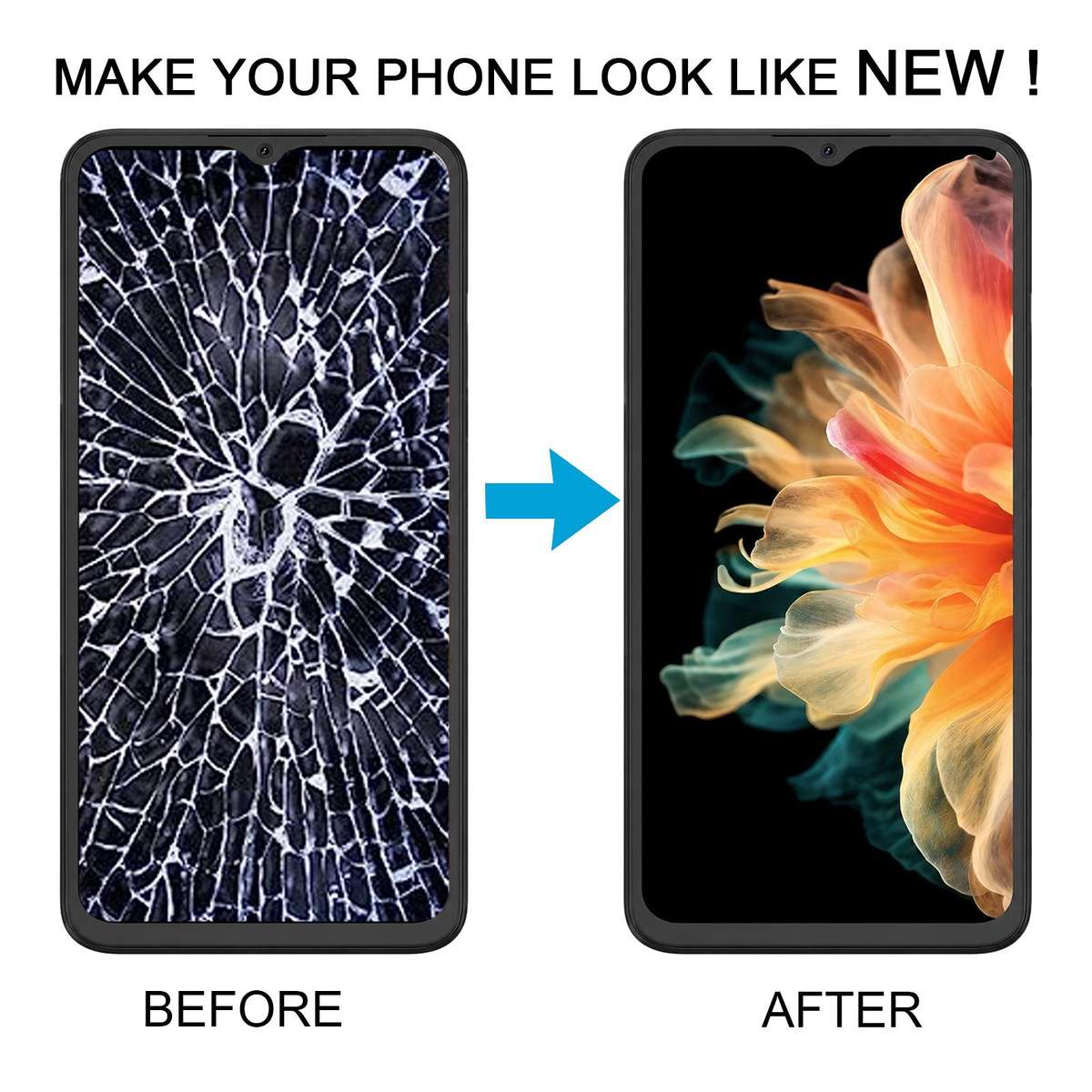 For Blackview Oscal FLAT 2 LCD Screen with Digitizer Full Assembly