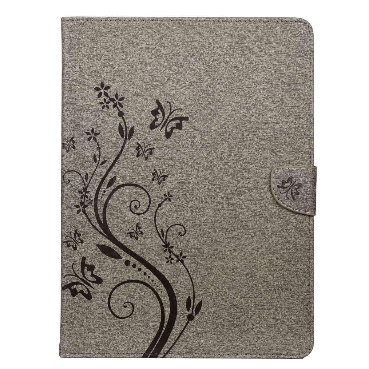 For iPad Pro 11 (2020) Butterfly Flower Embossing Pattern Horizontal Flip Leather Table ... (Grey)