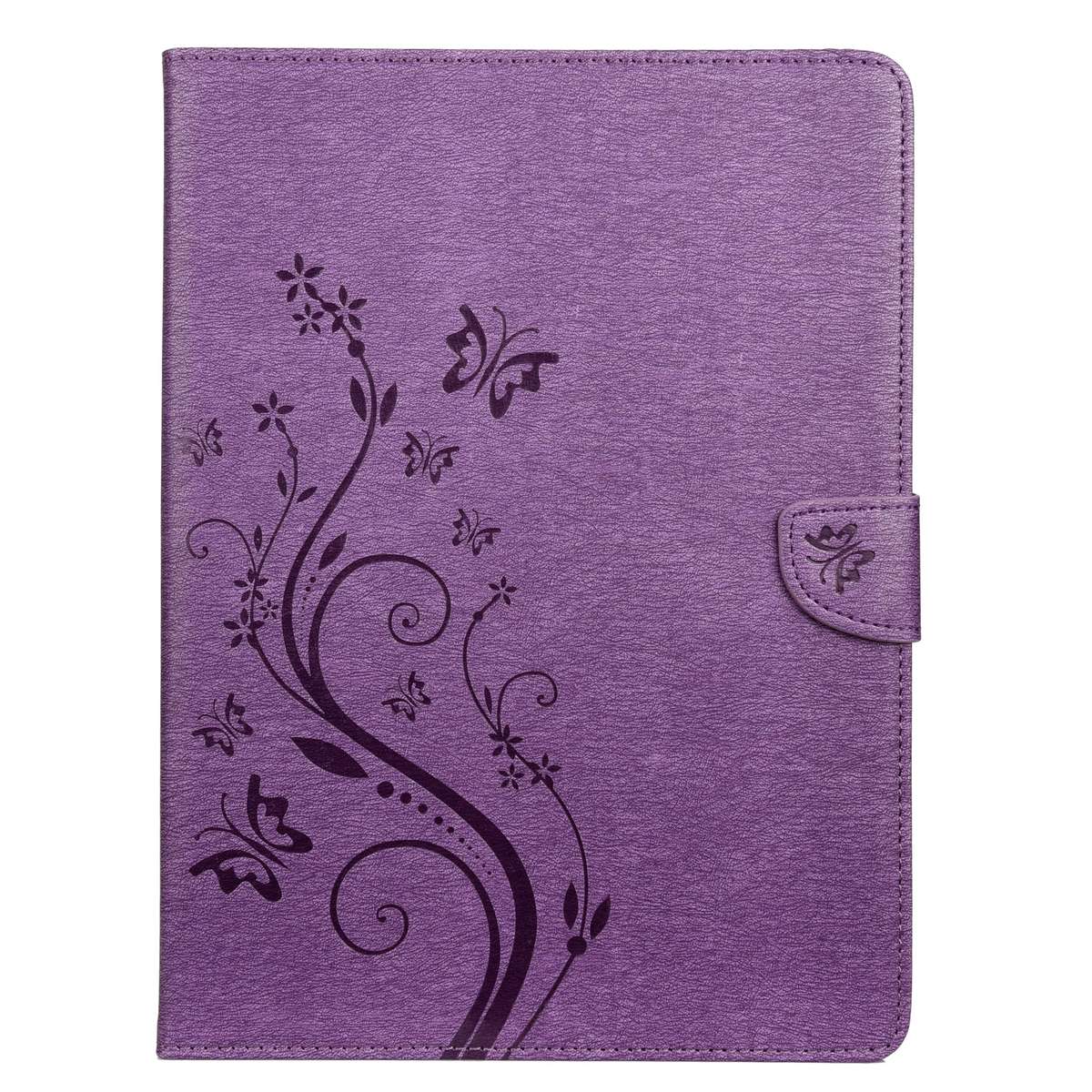 For iPad Pro 11 (2020) Butterfly Flower Embossing Pattern Horizontal Flip Leather Tab ... (Purple)