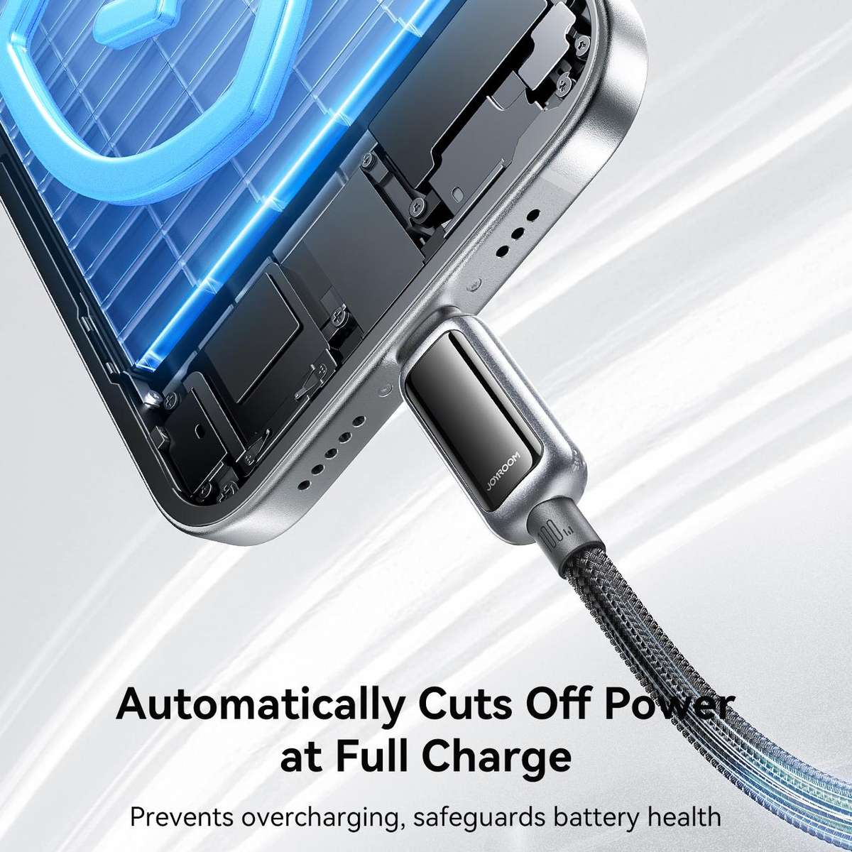 JOYROOM S-A55 StarFlight Series 100W Type-C to Type-C Auto Power-Off Fast Charging Dat ... (Black)