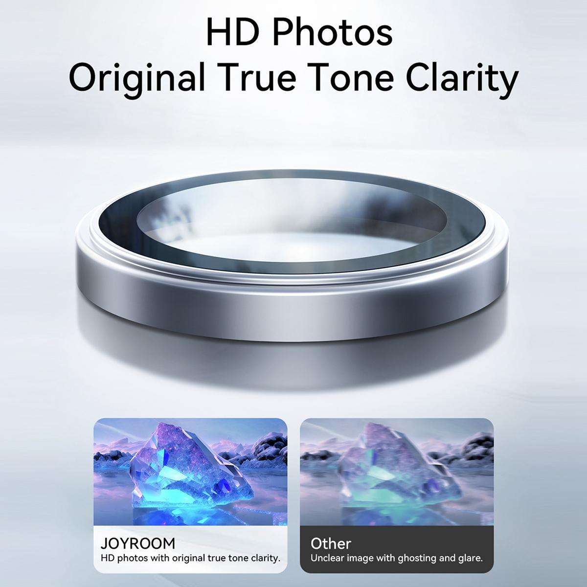For iPhone 17 Pro / 17 Pro Max JOYROOM Knight Series 9H HD Lens Protective Film(Orange)