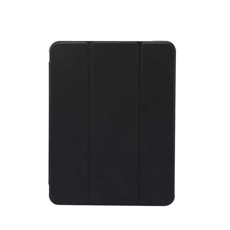 For iPad Air 2022 / 2020 10.9 3-folding Electric Pressed Skin Texture Smart Leather Ta ... (Black)
