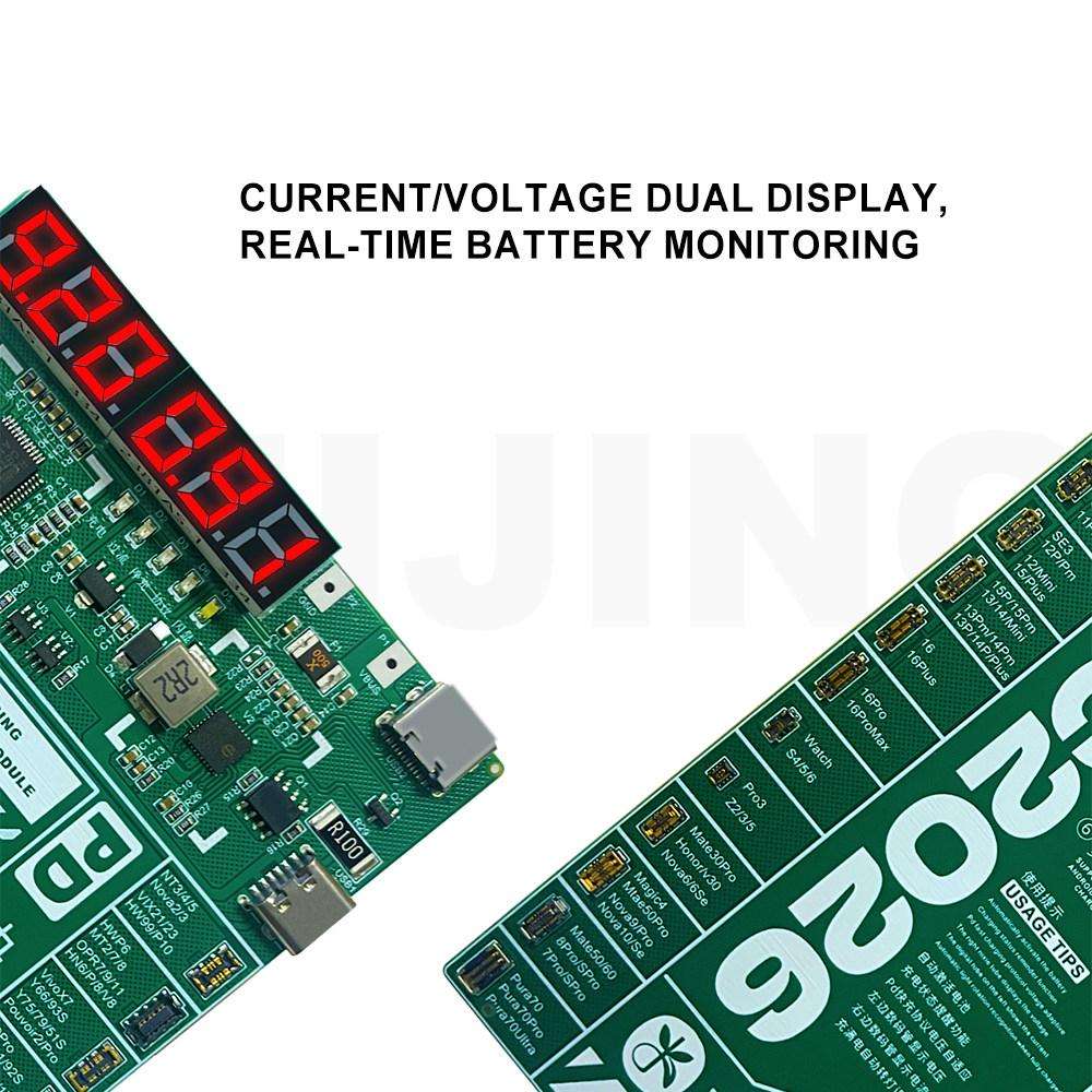 Mijing DC2026 PD Fast Charging Battery Activation Module for iPhone 6S-16 Pro Max & Most Android ...