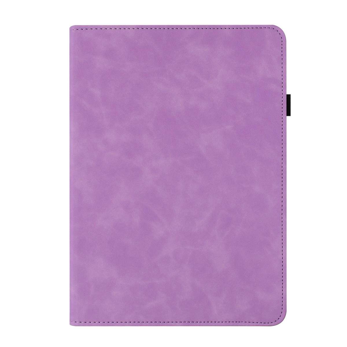 For Samsung Galaxy Tab A7 2020 Solid Color Rotation Holder Leather Smart Tablet Case(Light Purple)