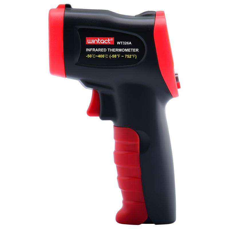 Wintact WT326A Portable Infrared Thermometer, Measuring Range: -50 to 400 Degrees Celsius(Black Red)