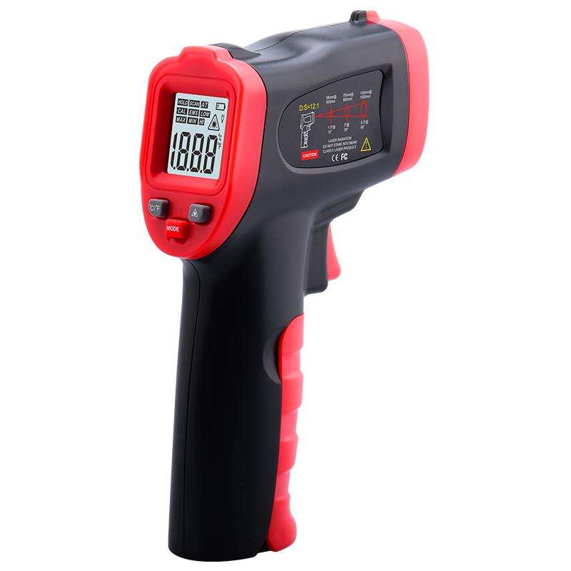 Wintact WT326B Portable Infrared Thermometer, Measuring Range: -50 to 600 Degrees Celsius(Black Red)