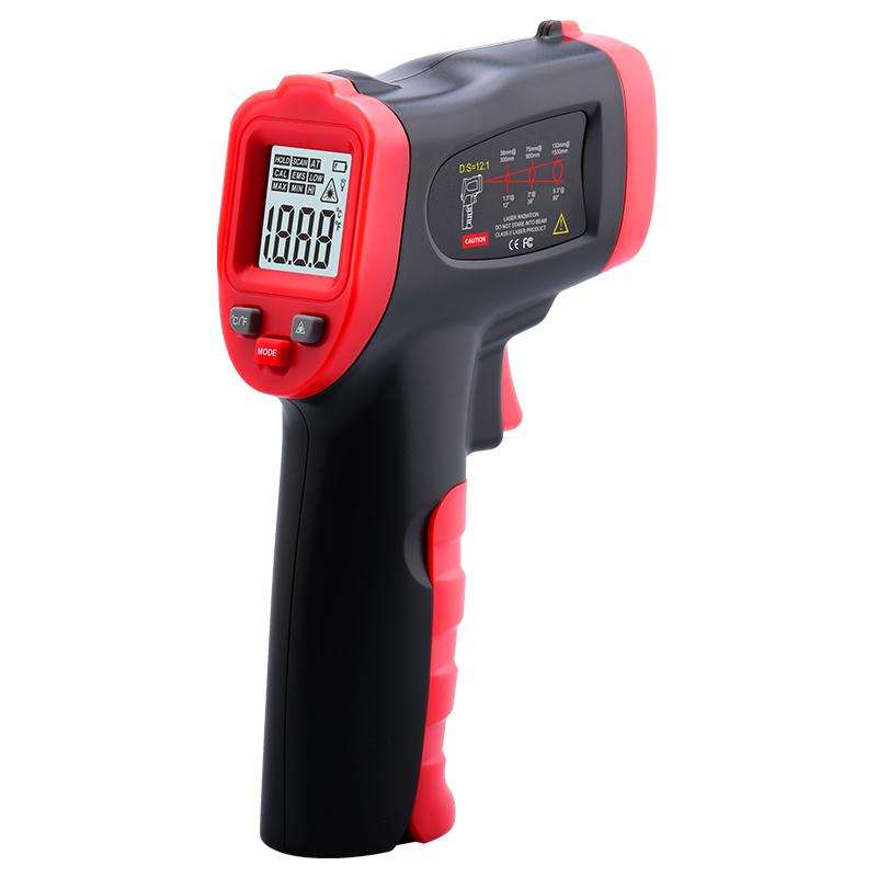 Wintact WT326C Portable Infrared Thermometer, Measuring Range: -50 to 800 Degrees Celsius(Black Red)