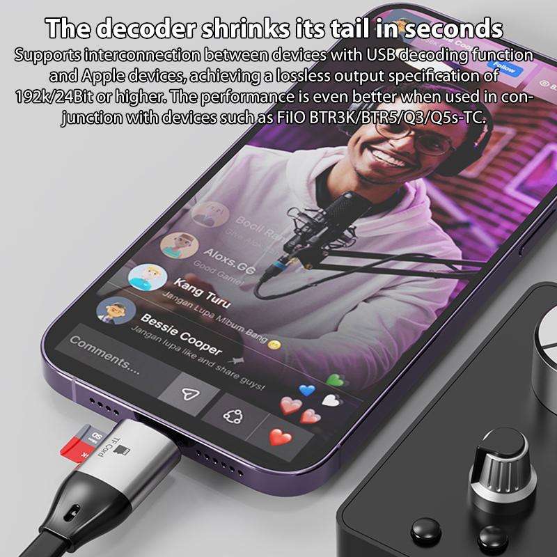 OTG Type-C to Type-C USB3.1 Gen2 High Speed Charging Cable with Card Reader, Length:20cm(Black)