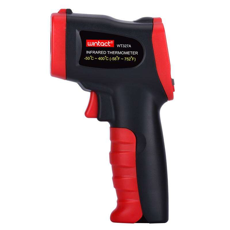 Wintact WT327A portable infrared thermometer, measuring range: -50 to 400 degrees Celsius(Black Red)