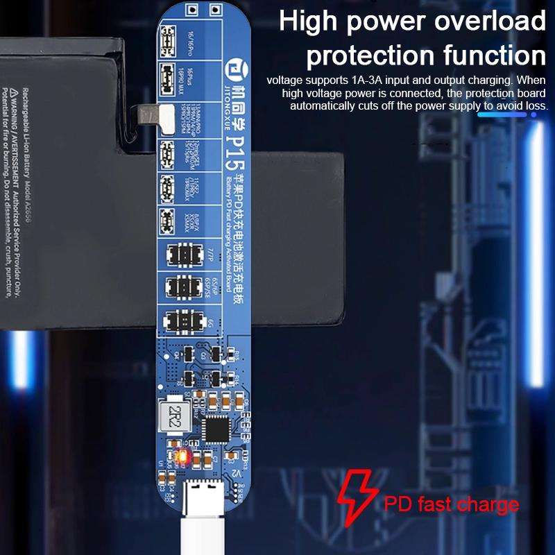 JTX P15 Disassembly-Free Battery Charging Activation Board with PD Charging for iPhone 6-16 Pro Max