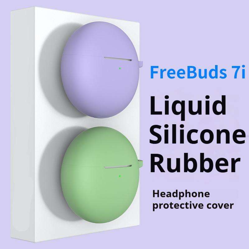 For Huawei FreeBuds 7i One-piece Wireless Earphone Silicone Protective Case(Red)