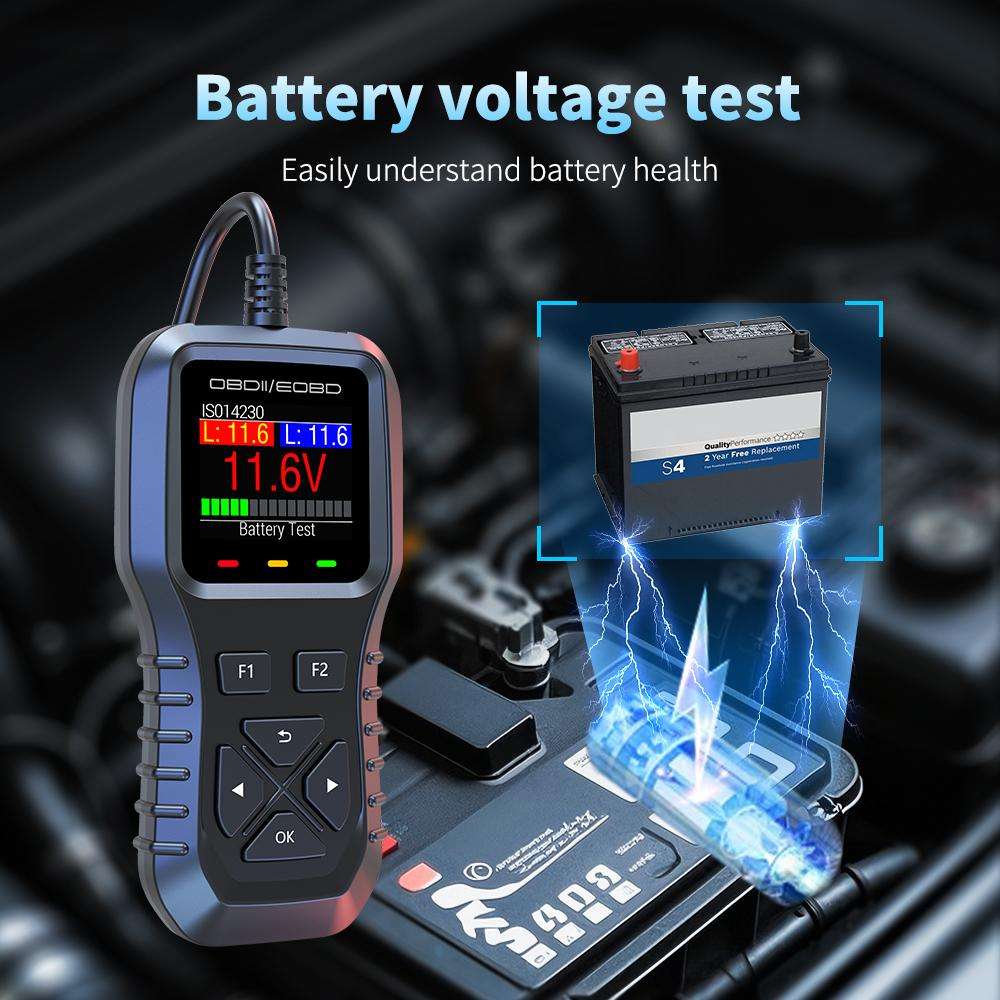 K1 Car OBDII Diagnostic Tool Smart Engine Fault Detector(Grey Black)