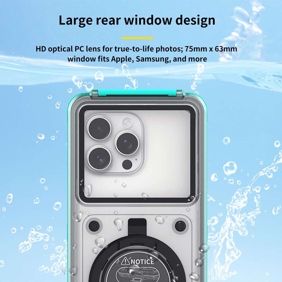 RedPepper G80 Pro Diving Protective Cover, Waterproof Depth: 15m(Light Blue)