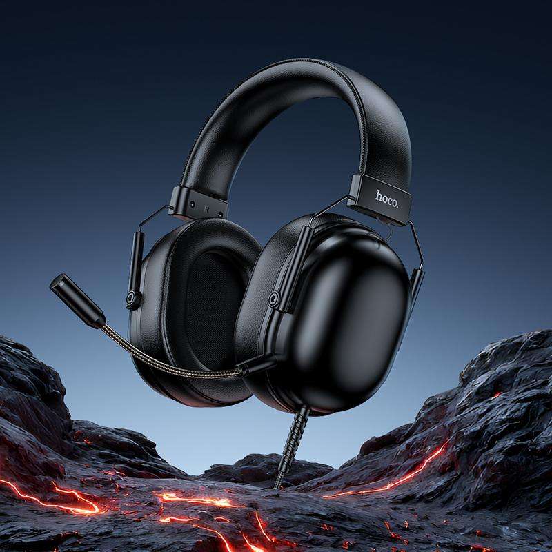 hoco W113 Dynamic Wired USB7.1 Channel Gaming Headset(Black)