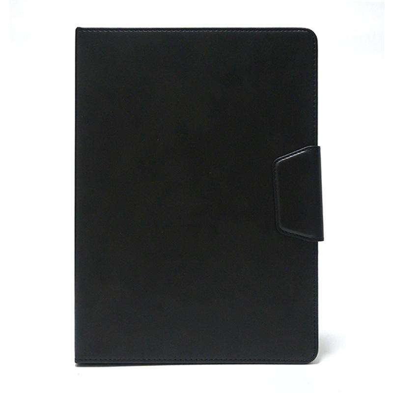 10 inch Buckle Silicone Crazy Horse Pattern Leather Tablet Case(Black)