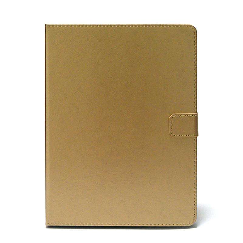 10 inch Buckle Hook Crazy Horse Pattern Leather Tablet Case(Gold)