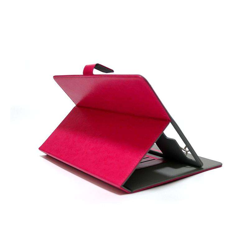 10 inch Buckle Hook Crazy Horse Pattern Leather Tablet Case(Black)