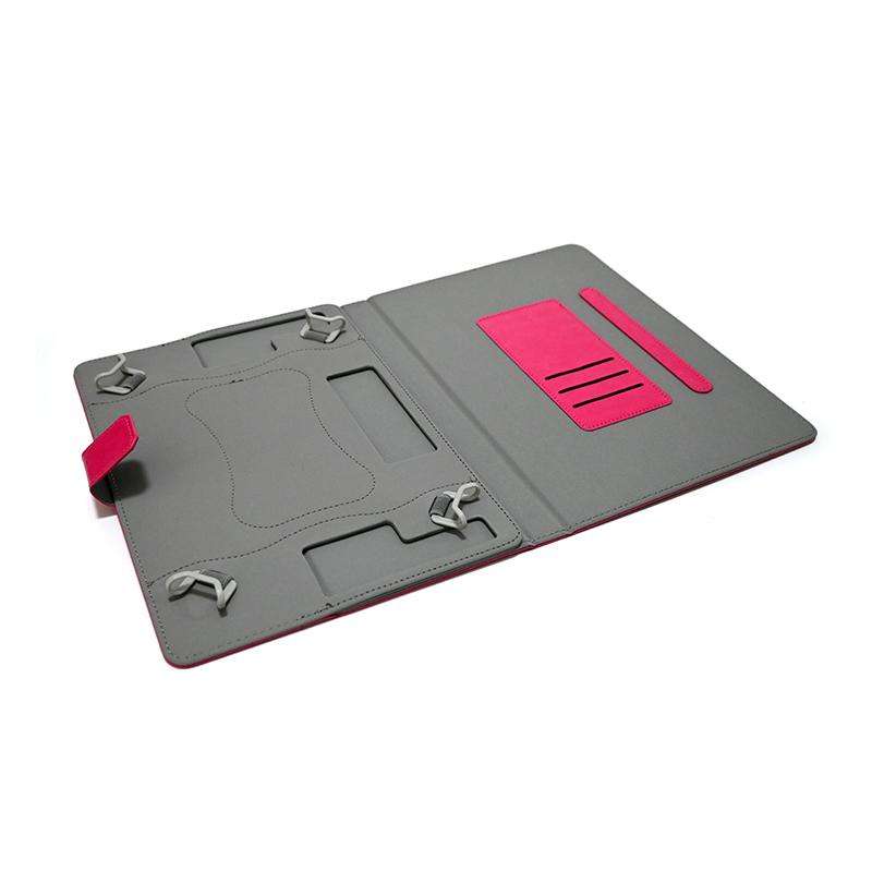 10 inch Buckle Hook Crazy Horse Pattern Leather Tablet Case(Black)
