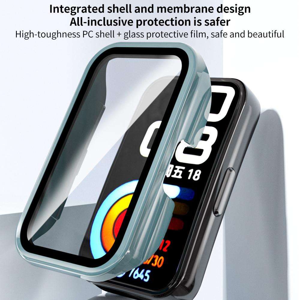 For Huawei Band 10 / 9 / 8 xDfind Tempered Film Integrated PC Watch Protec ... (Pine Needle Green)