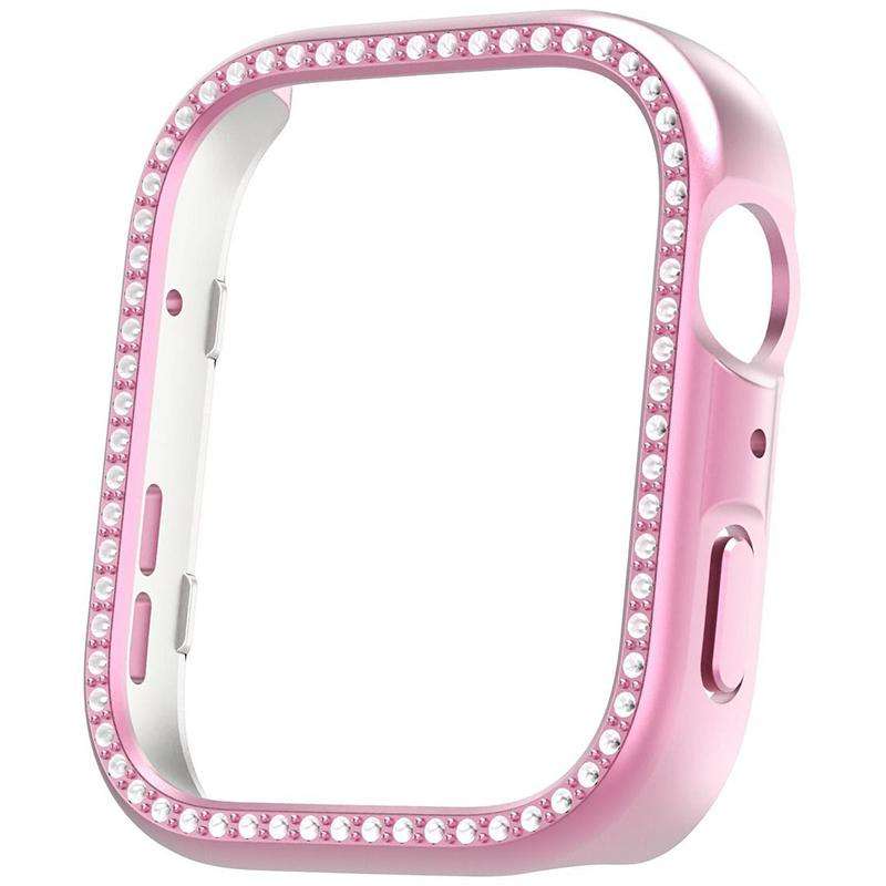 For Huawei Watch Fit 4 Pro xDfind Diamond Hollow PC Watch Protective Cover(Rose Pink)