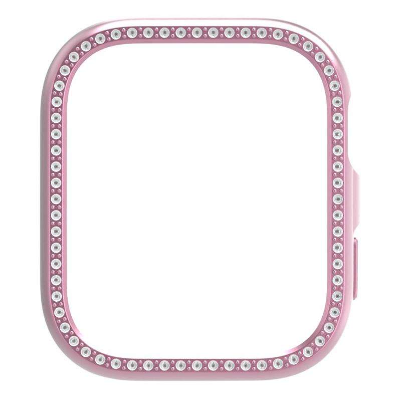 For Huawei Watch Fit 4 Pro xDfind Diamond Hollow PC Watch Protective Cover(Rose Pink)
