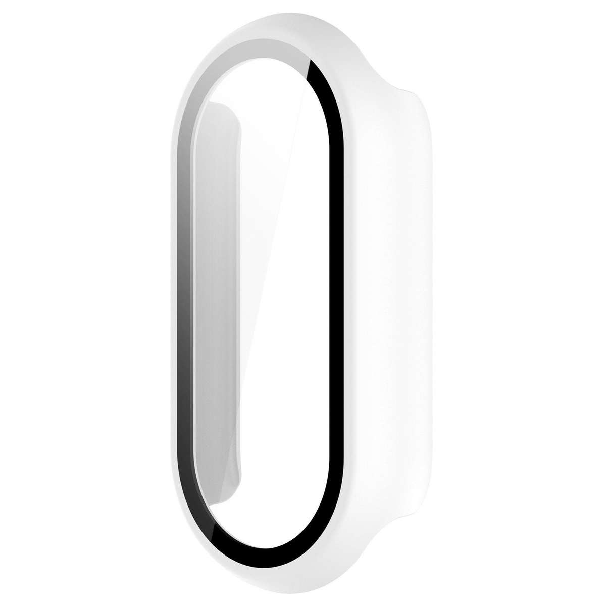 For Xiaomi Smart Band 10 xDfind Tempered Film Integrated PC Watch Protective Cover(White)