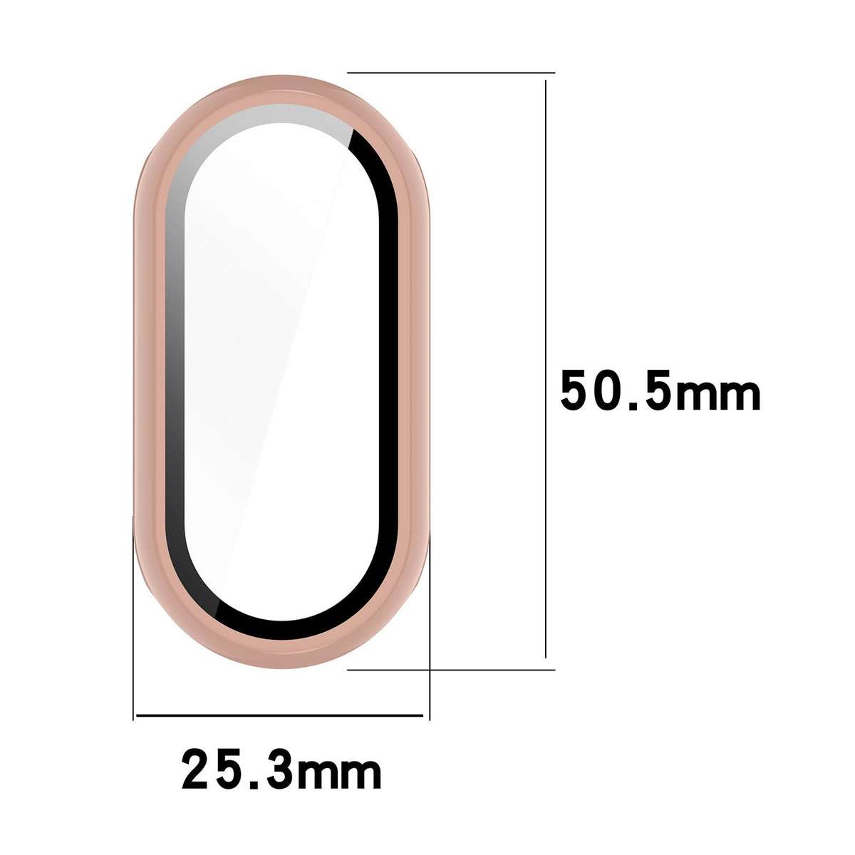 For Xiaomi Smart Band 10 xDfind Tempered Film Integrated PC Watch Protective Cover(White)