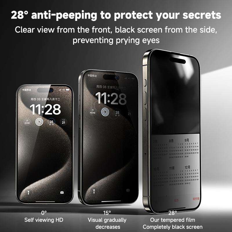 For iPhone 16 Pro Max REMAX Future Ultra-Soft Series WL-03 Privacy Tempered Glass Film