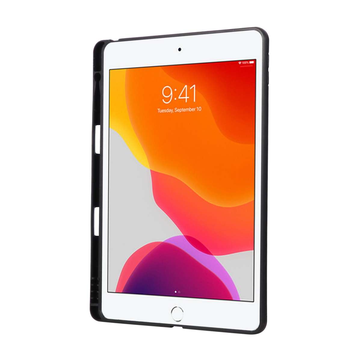 For iPad 10.2 2021 / 10.5 2019 Hand Grip Holder Tablet Case with Pen Slot(Black)