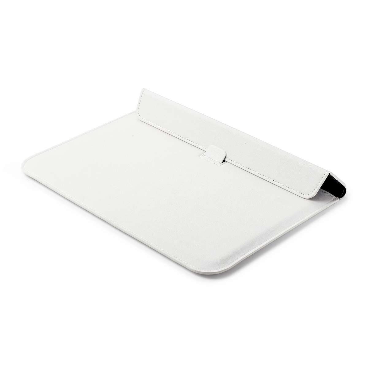 PU Leather Ultra-thin Envelope Bag Laptop Bag for MacBook Air / Pro 11 inch, with Stan ... (White)