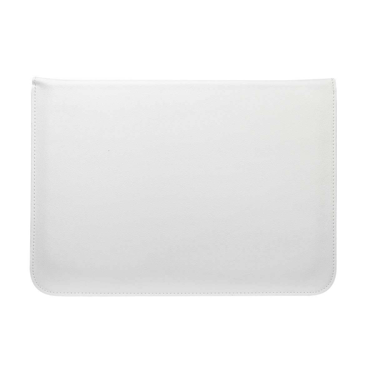 PU Leather Ultra-thin Envelope Bag Laptop Bag for MacBook Air / Pro 11 inch, with Stan ... (White)