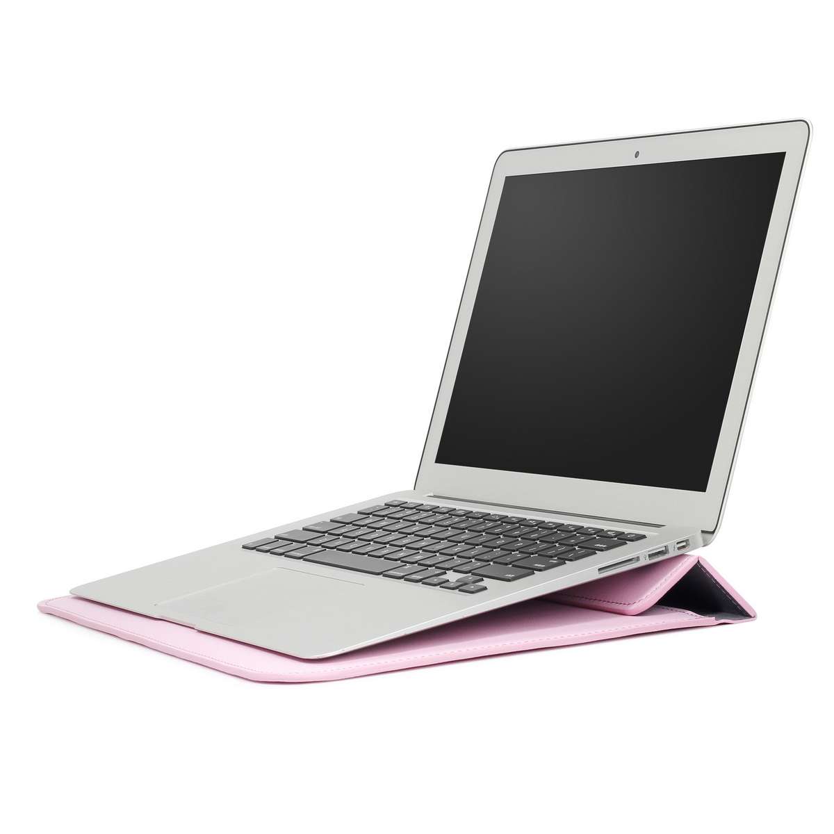 PU Leather Ultra-thin Envelope Bag Laptop Bag for MacBook Air / Pro 11 inch, with Stand ... (Pink)