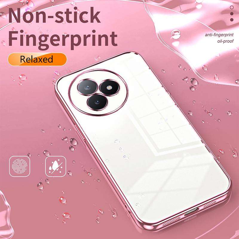 For Redmi K80 Ultra Transparent Plating Fine Hole Phone Case(Blue)
