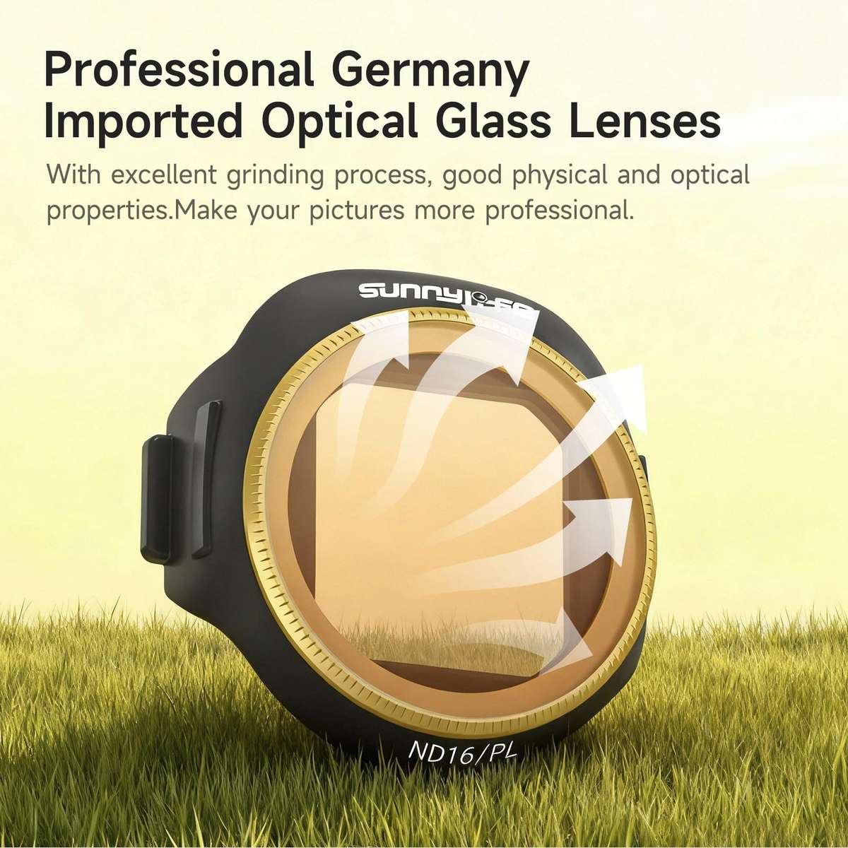 For DJI Mini 5 Pro Sunnylife Camera Lens Filter, Filter:ND16