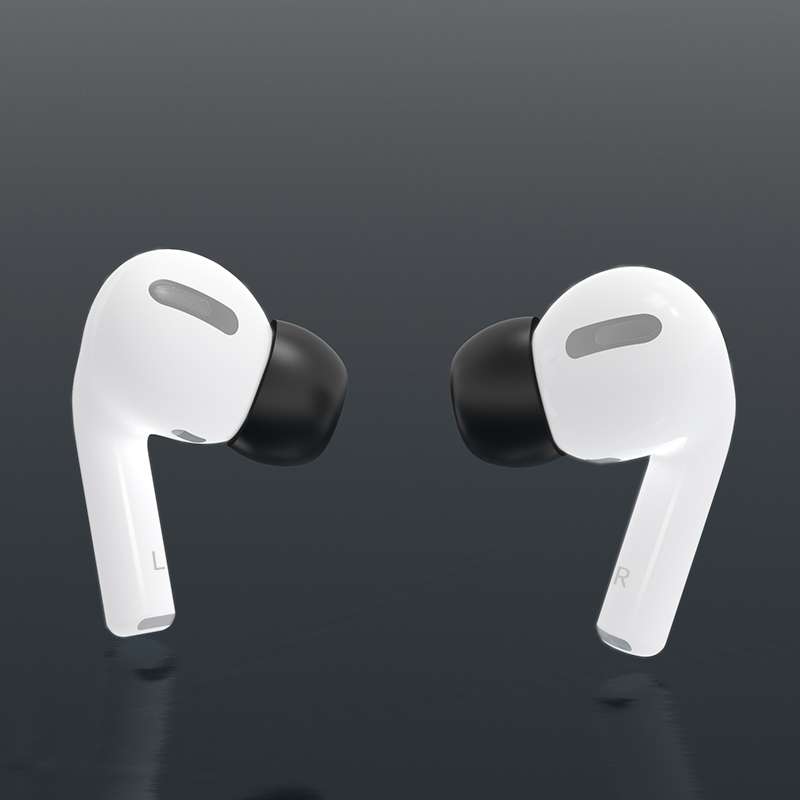 6 Pairs Wireless Earphone Replaceable Silicone Ear Cap Earplugs for AirPods Pro, with ... (White)