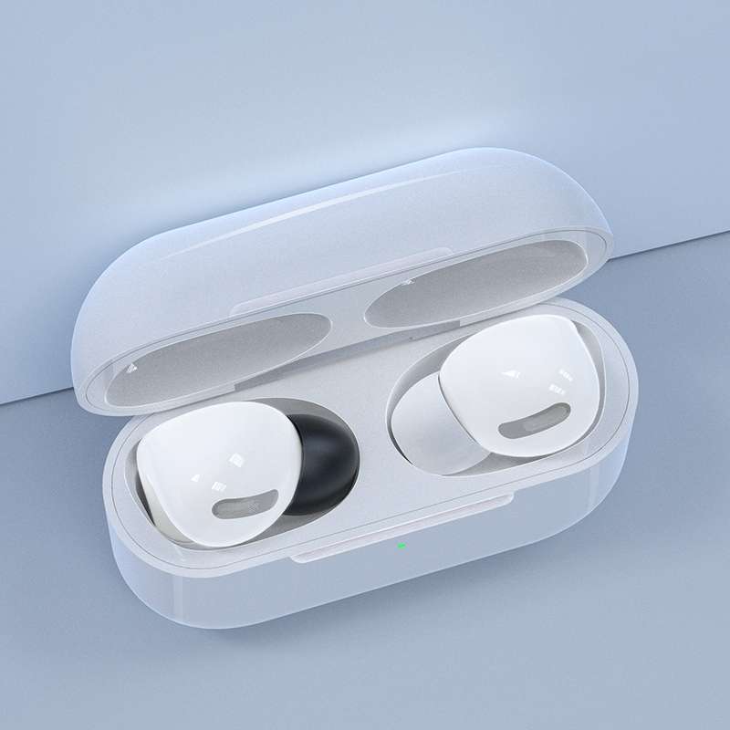 6 Pairs Wireless Earphone Replaceable Silicone Ear Cap Earplugs for AirPods Pro, with ... (White)