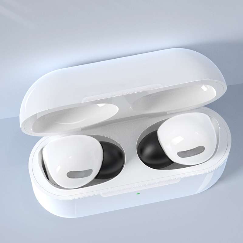 6 Pairs Wireless Earphone Replaceable Silicone Ear Cap Earplugs for AirPods Pro, with ... (White)