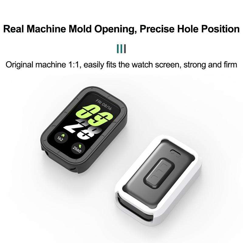 For Xiaomi Smart Band 9 Pro Active / Redmi Band 3 Half Coverage Hollow TPU Watch ... (Light Blue)