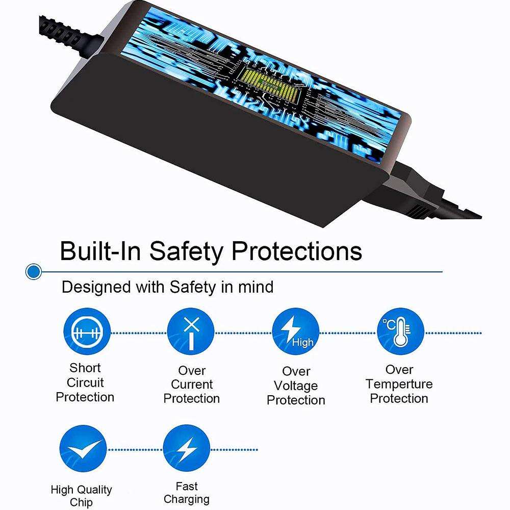 45W 19V 2.37A Power Adapter with DC 5.5x2.5mm Port For Asus, Plug:US Plug
