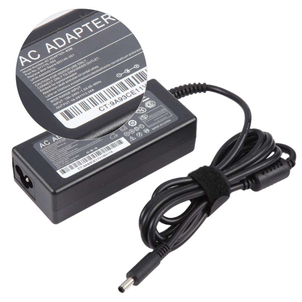 65W 19.5V 3.34A Power Adapter with DC 4.5x3.0mm Port For DELL, Plug:EU Plug