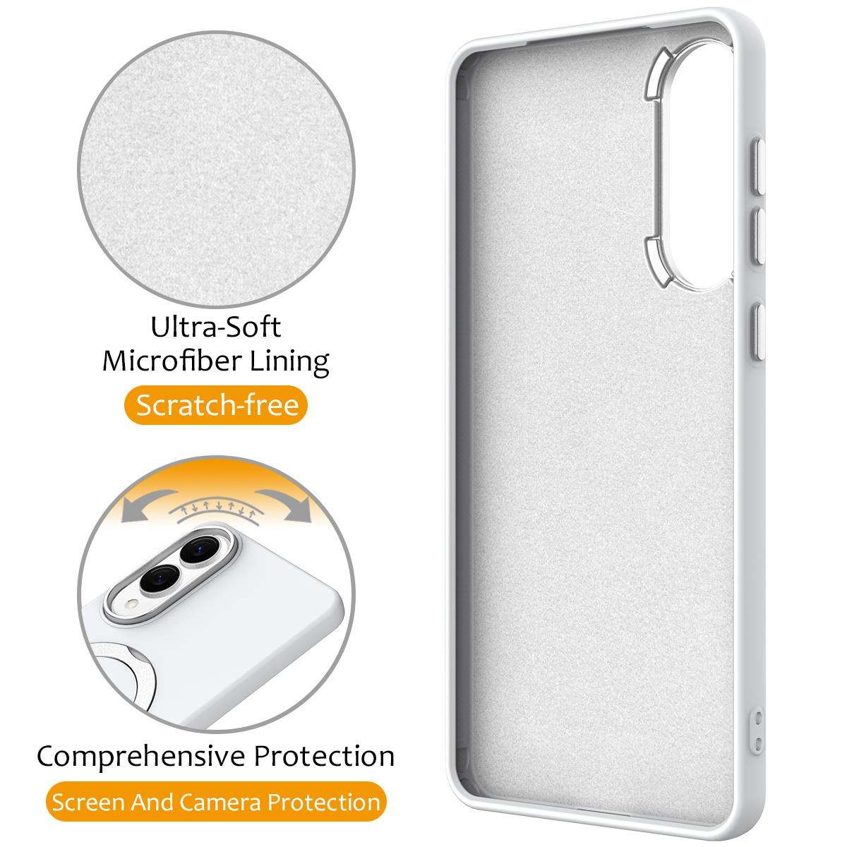 For Samsung Galaxy S25 Edge 5G Gen1.5 Pivot Ring Holder TPU Hybrid PC Phone Case(White)
