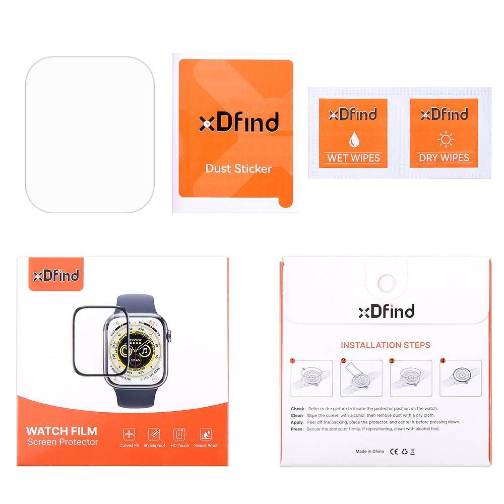 For Realme Watch 2 Pro 5pcs xDfind Soft Hydrogel Film Full Cover Watch Front Protector