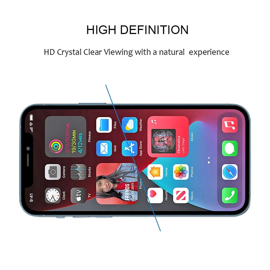 For iPhone 12 Pro Max 25pcs Full Glue Full Screen Tempered Glass Film