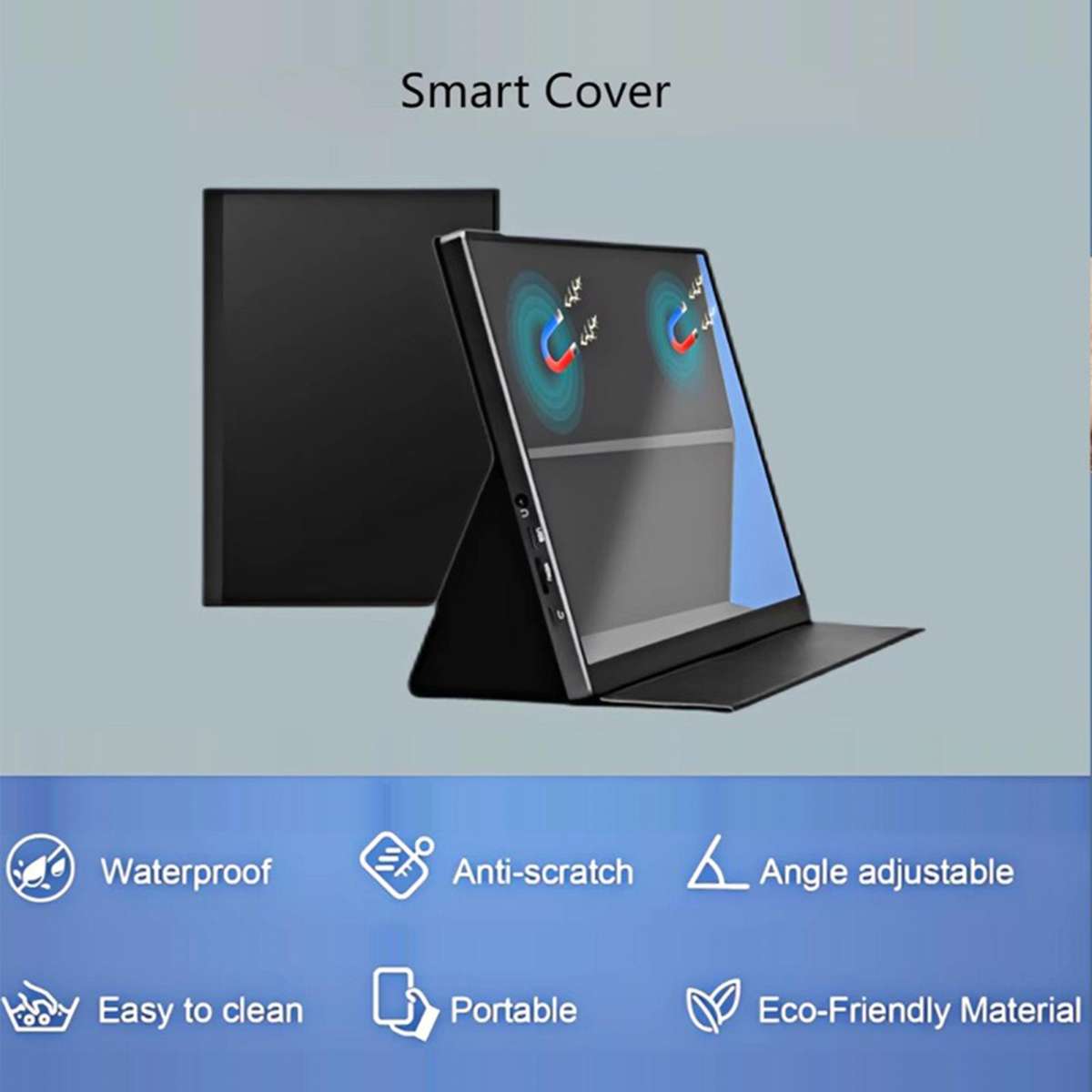 P105A01D 10.5 inch IPS Portable Monitor with HD / Type-C Extend, US Plug(Black)