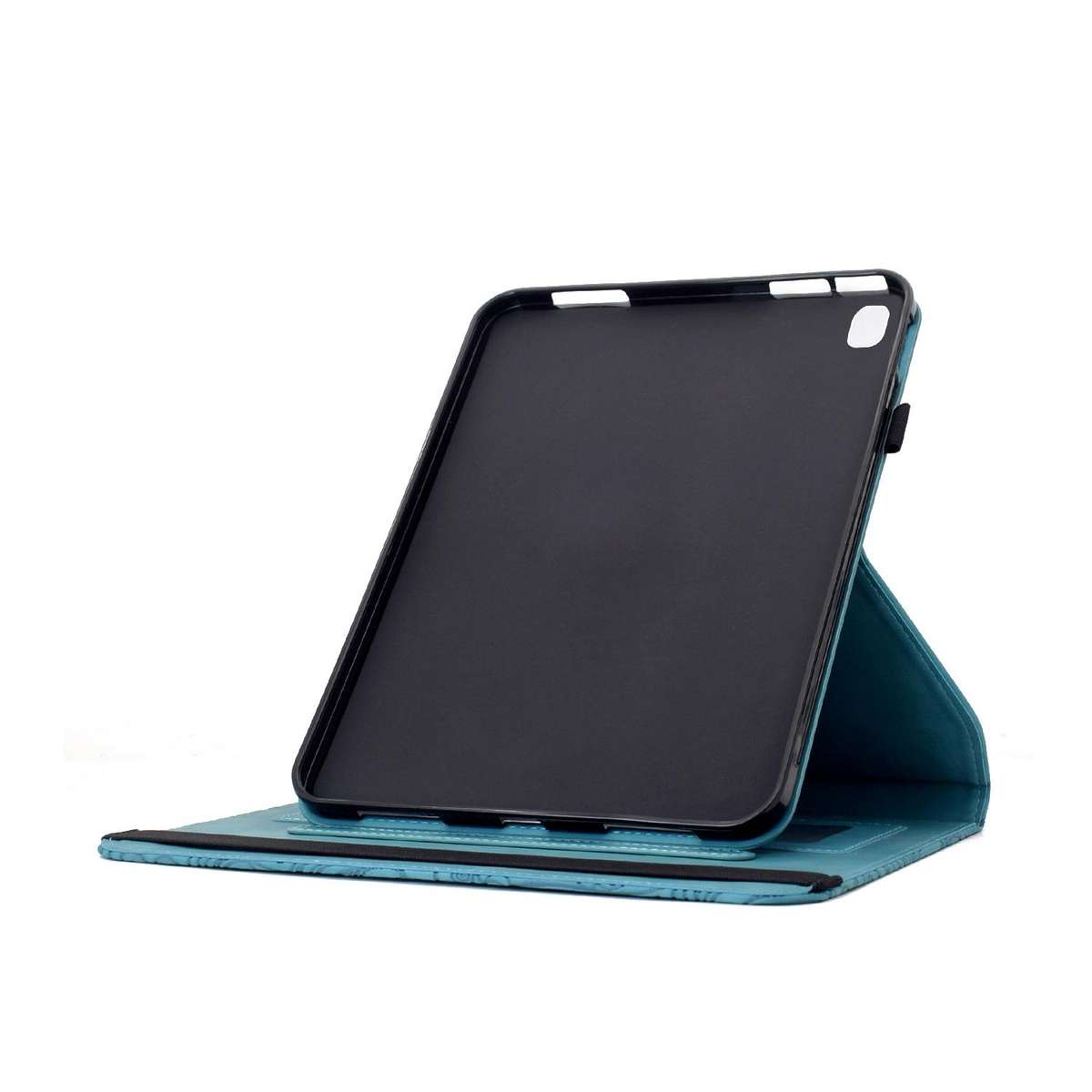 For Samsung Galaxy Tab A7 Lite Rotatable Mandala Embossed Leather Tablet Case(Light Blue)