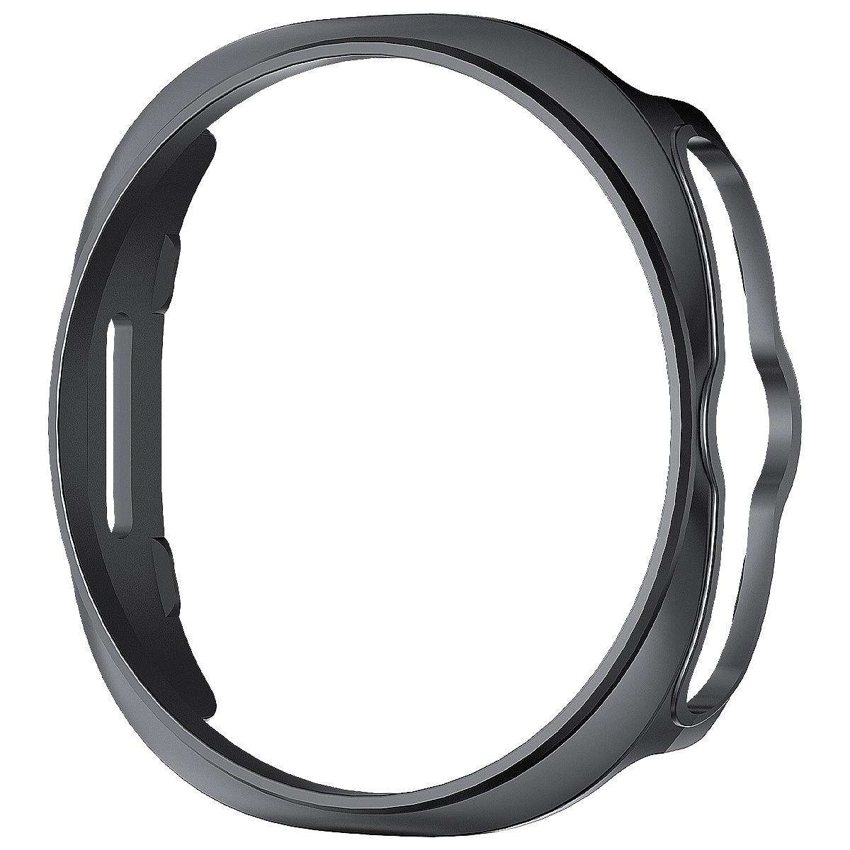 For Samsung Galaxy Watch8 Classic 46mm xDfind PC Hollow Half Coverage Watch Cover(Gunmetal)