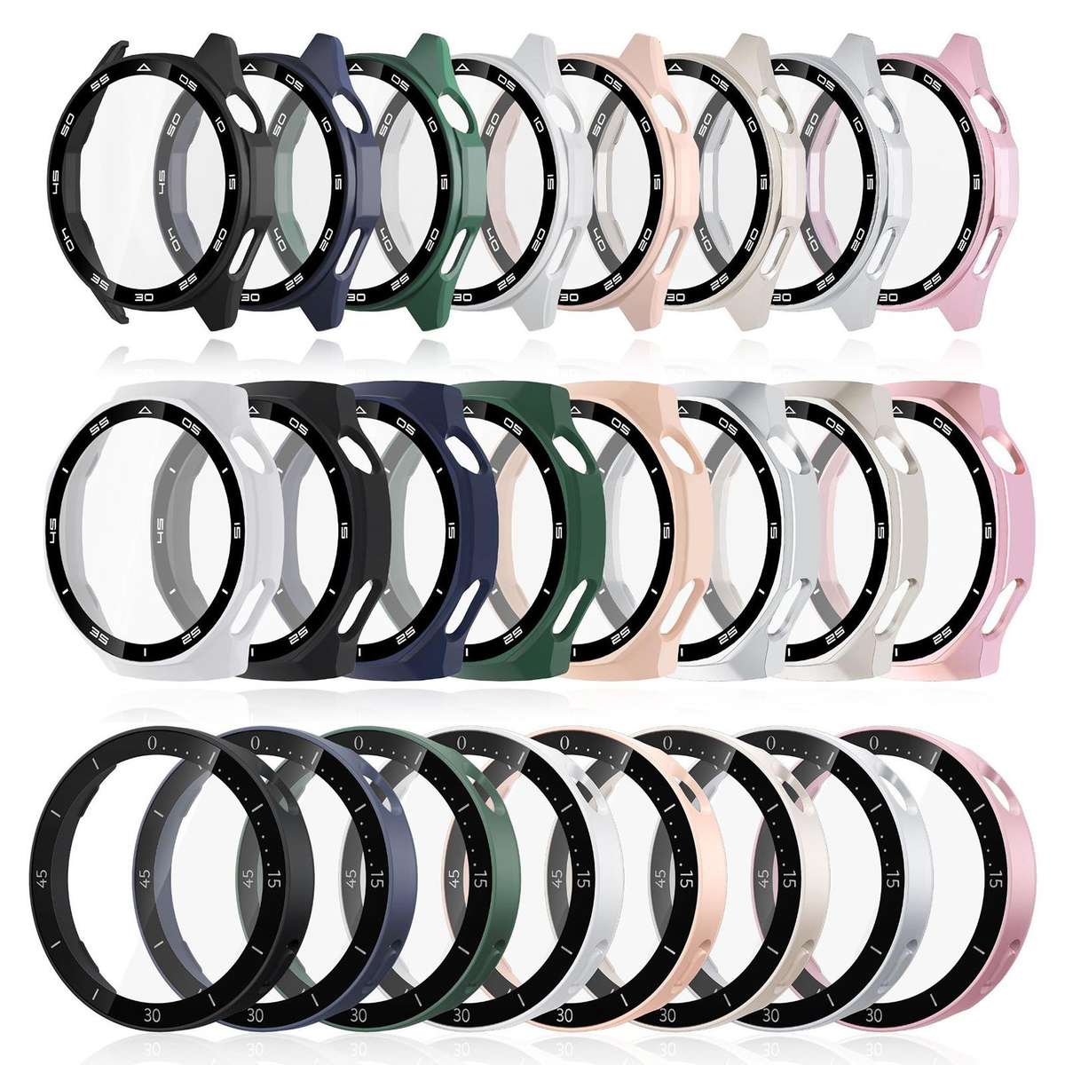 For Huawei Watch GT 6 Pro 46mm xDfind Graduated Style Tempered Film Integrated PC ... (Starlight)